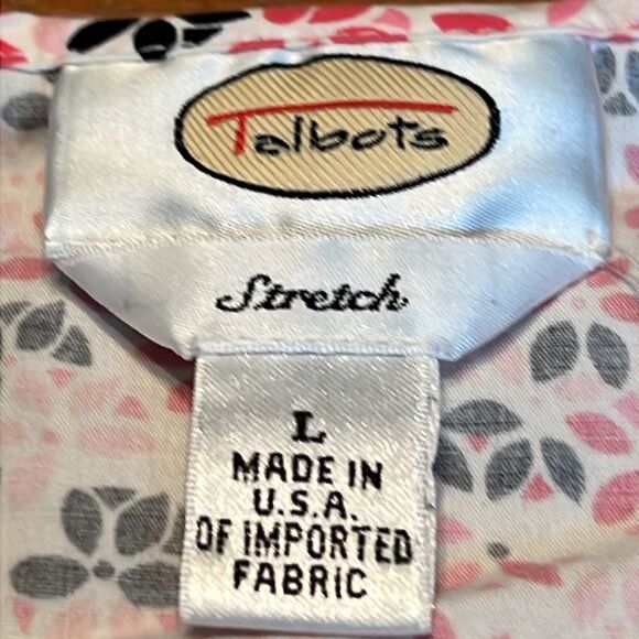 Talbots v-neck vestโtop button up pinksโL - Picture 4 of 10